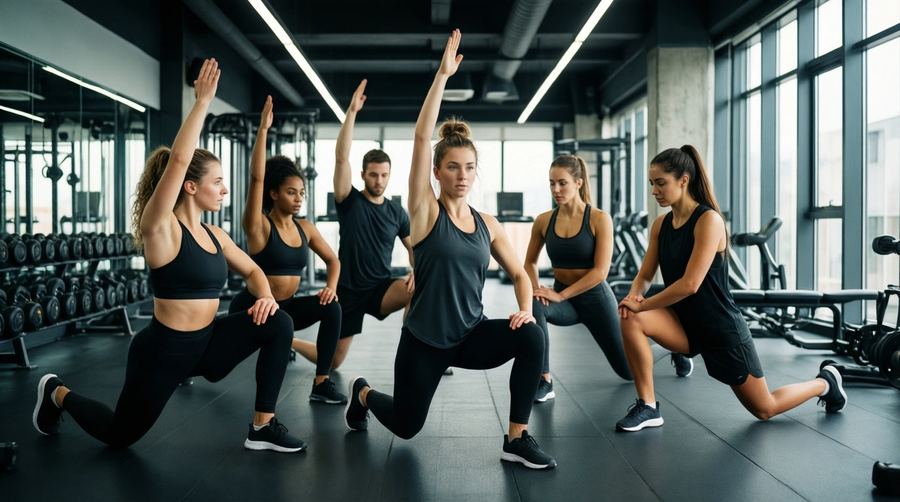 Tým MakeAnImpact při sportovním tréninku